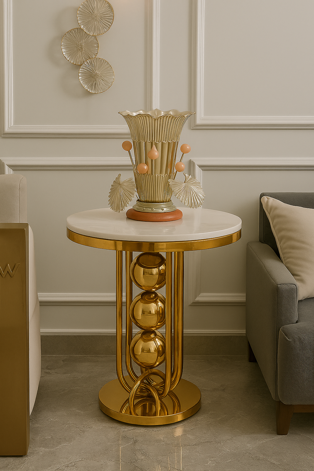 Silver Spring Flower Vase